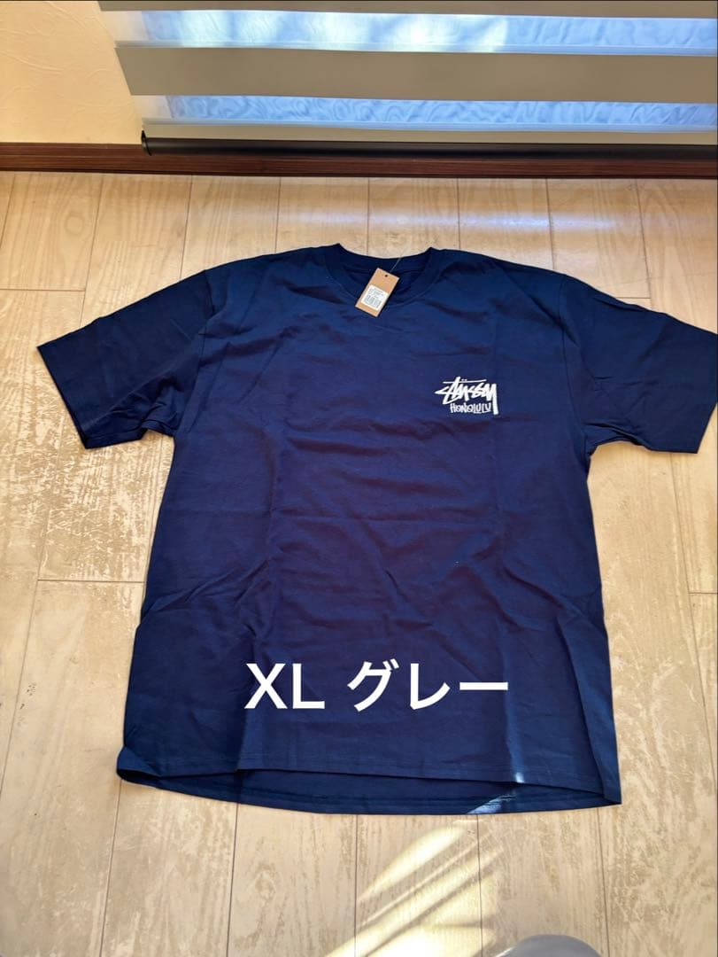 STUSSY ネイビー ホノルル限定Tシャツ XL