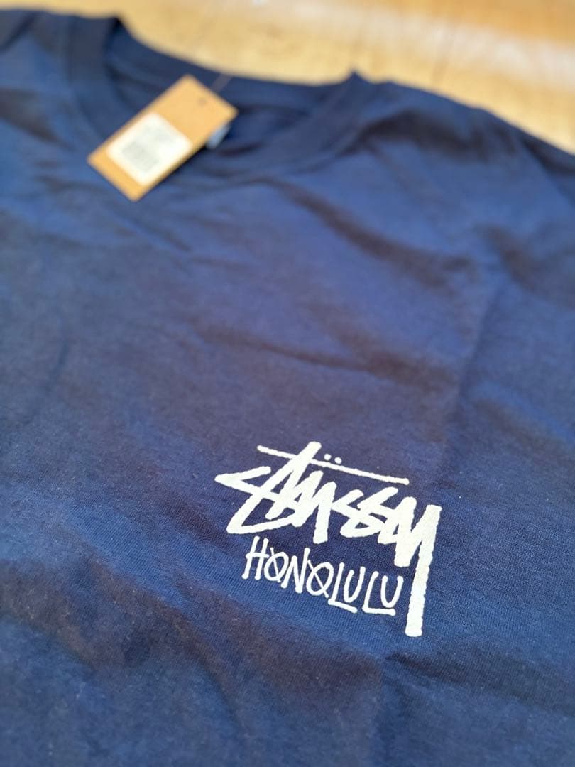 STUSSY ネイビー ホノルル限定Tシャツ XL