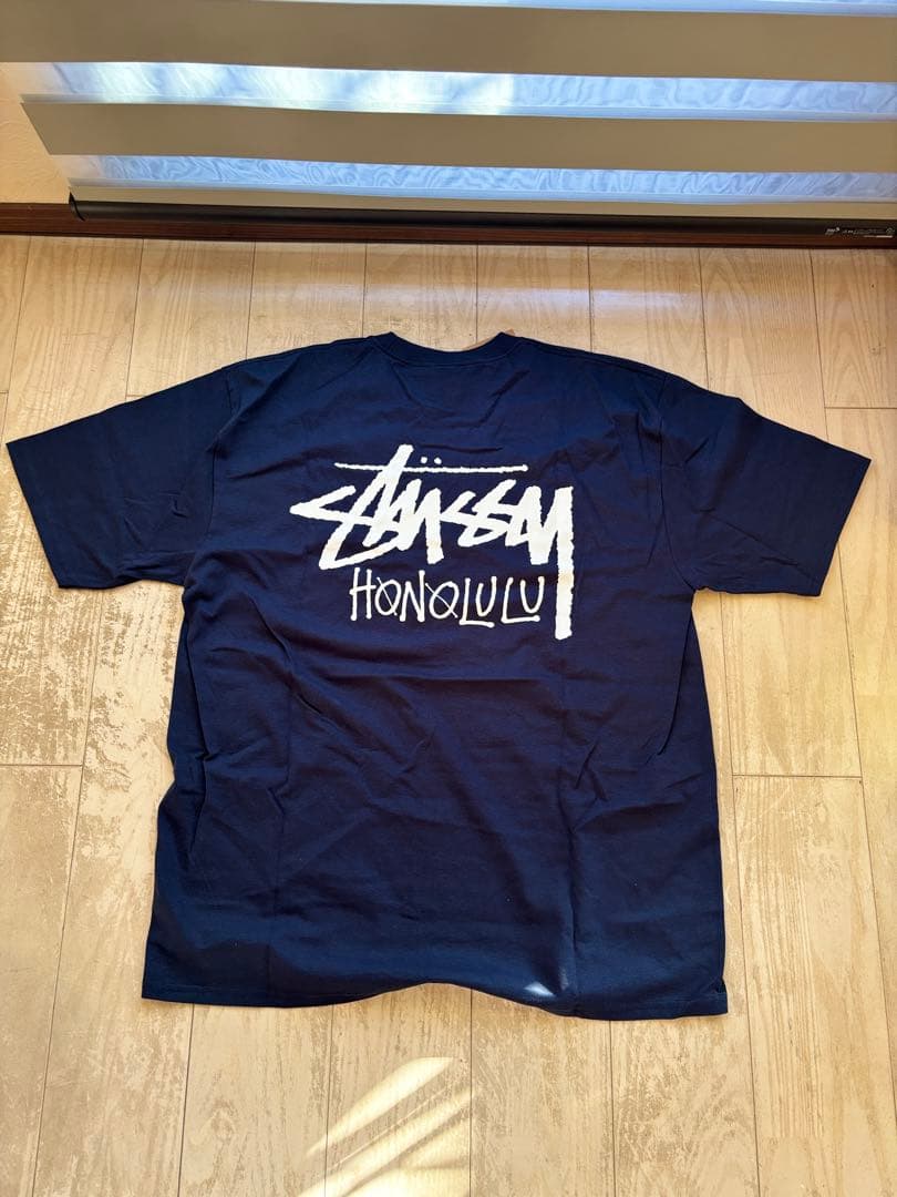 STUSSY ネイビー ホノルル限定Tシャツ XL