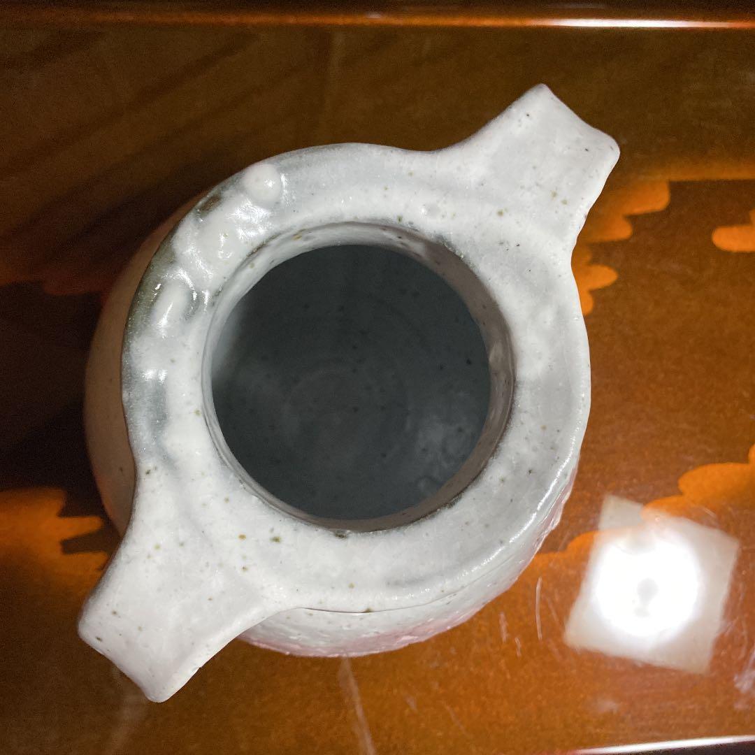 花瓶　漆彩陶器　下川真紀朗