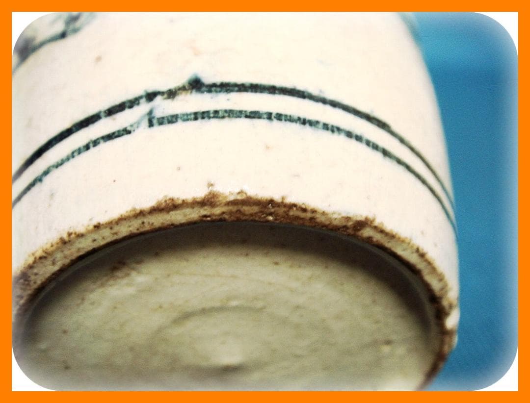 403『染付 銀杏 蕎麦猪口』　/骨董品 古美術 アンティーク 古玩