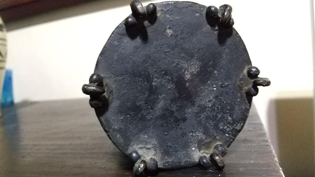 古銅　鹿図　筆筒　中国 or 和物？