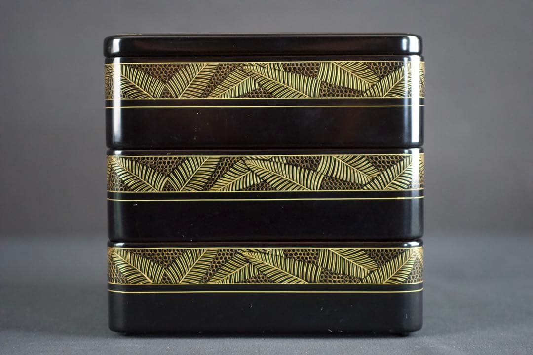 輪島塗 三段 重箱 共箱 漆器 未使用 美品