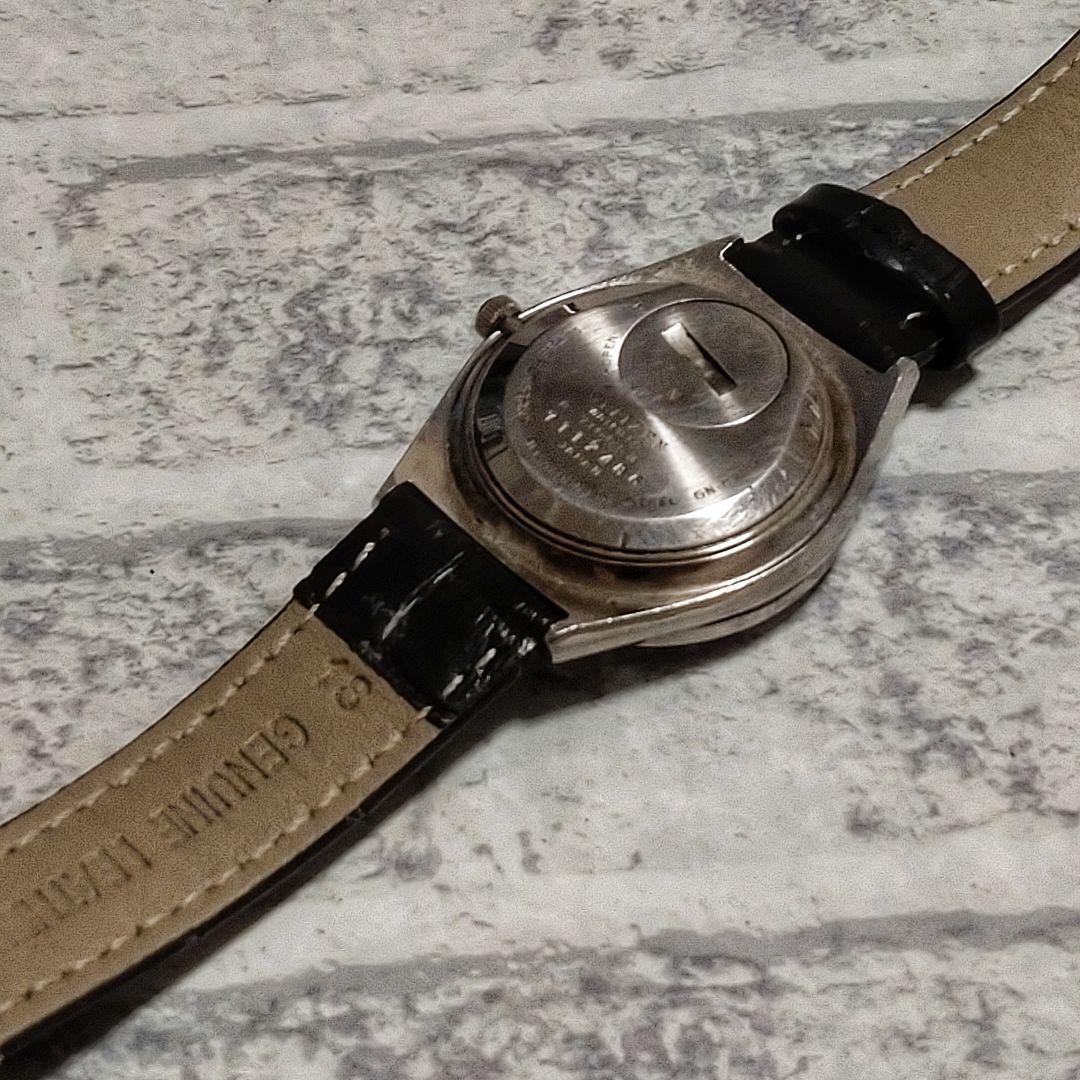 希少ヴィンテージ　シチズン　クオーツ　クリストロン　グリーン　デイデイト　稼働品