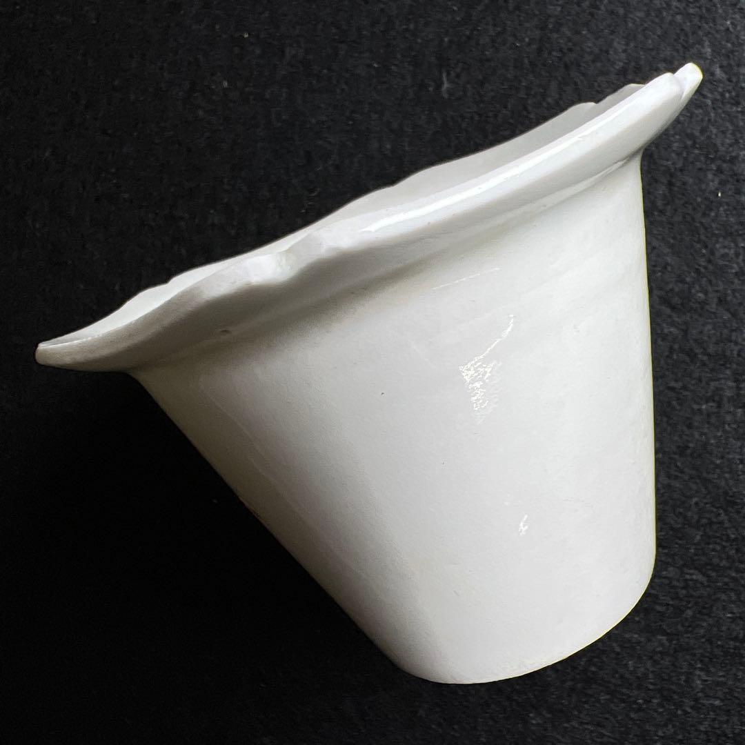 江戸初期~中期　柿右衛門白磁輪花猪口8客　状態良　木箱付　東Y8-0114☆2F