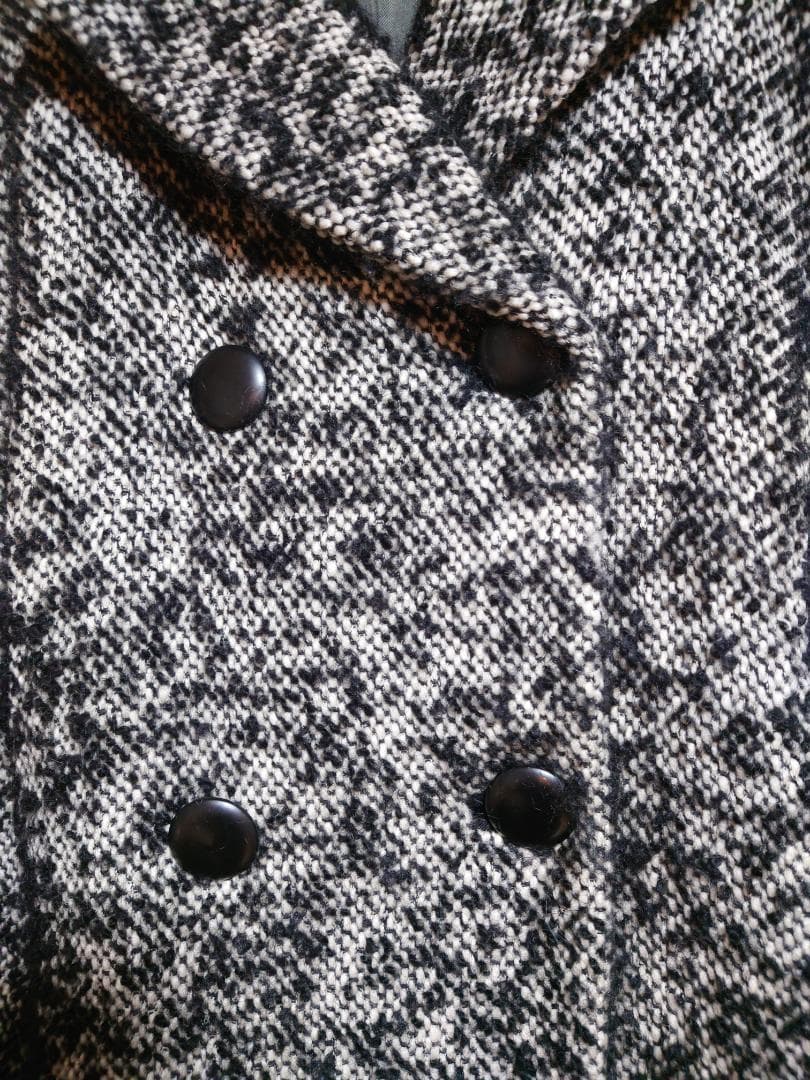 お値下げ☆美品☆SPORTMAX ☆イタリア製アルパカ混☆ツィードコート☆ ４２