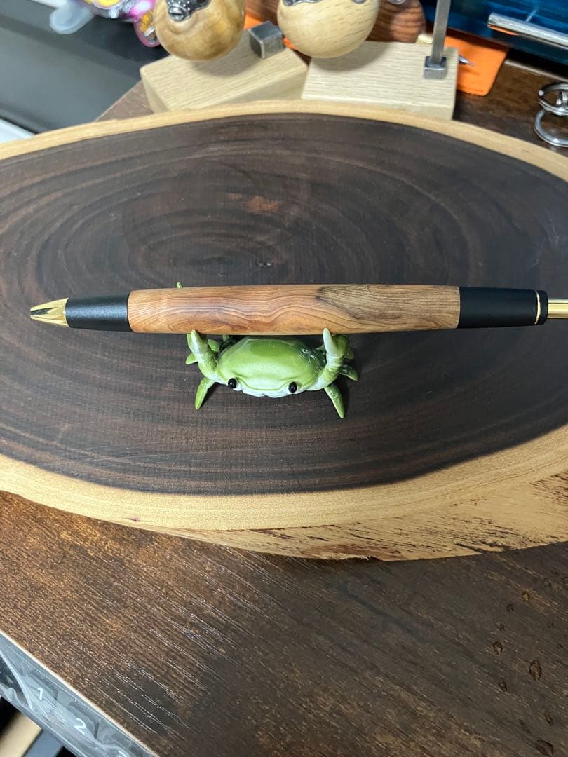 屋久杉工房京 無垢 光明瘤 ボールペン 2本セット