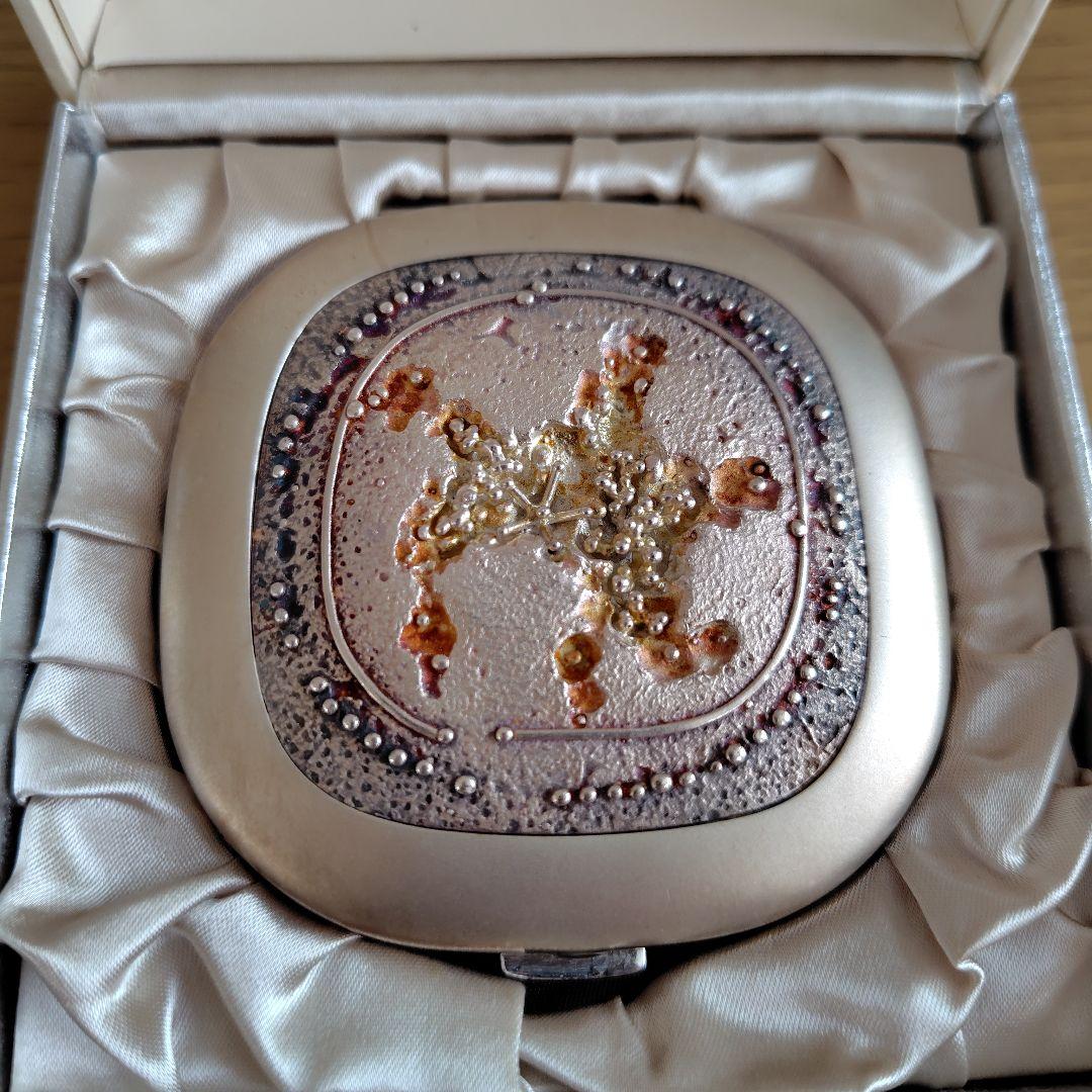 資生堂 純銀コンパクト 宮田宏平 昭和レトロ