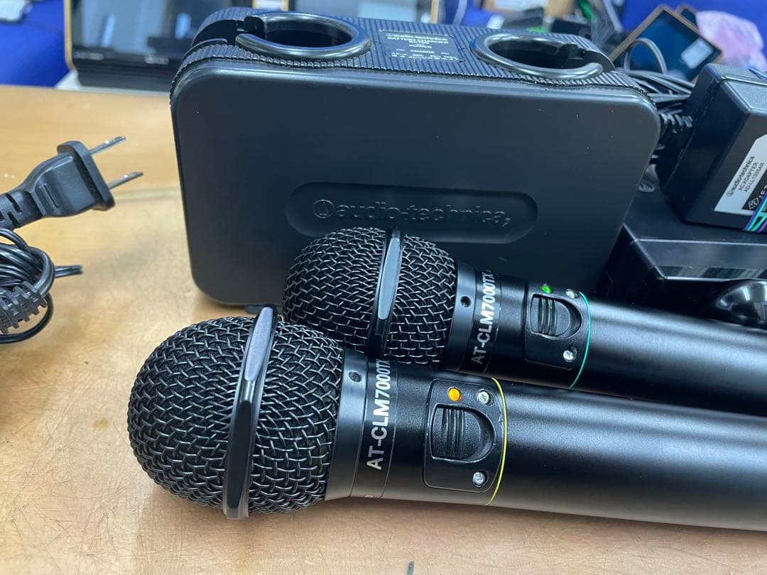 オーディオテクニカ赤外線ワイヤレスマイクセットCR701+CLM7000黒