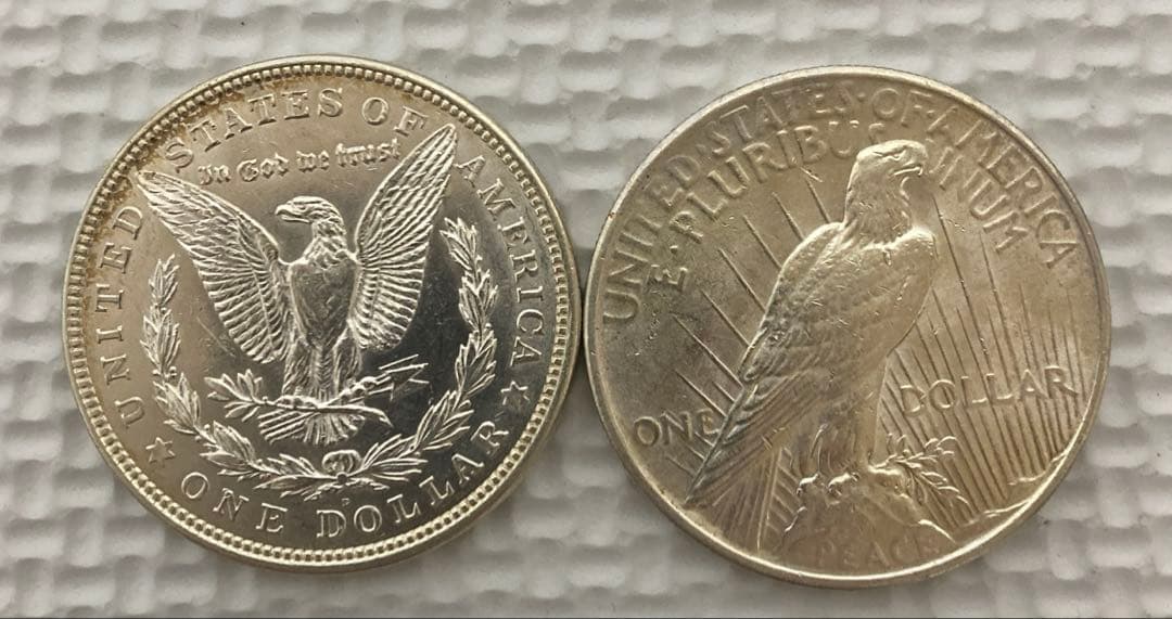 アメリカ 1ドル銀貨 2枚