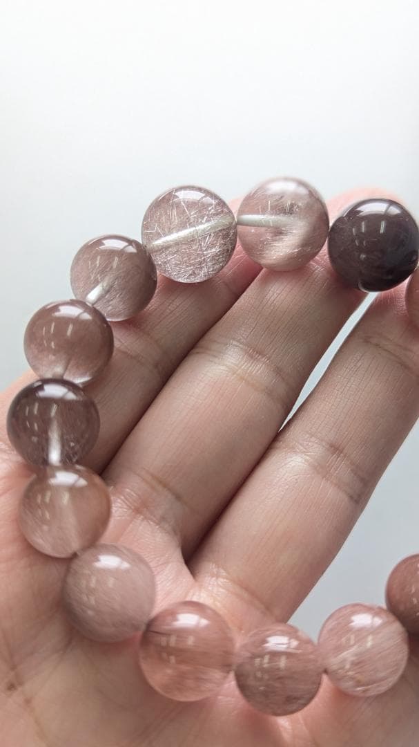 期間限定値下げ【極美・レア】サゲニティッククォーツ グラデーションブレスレット