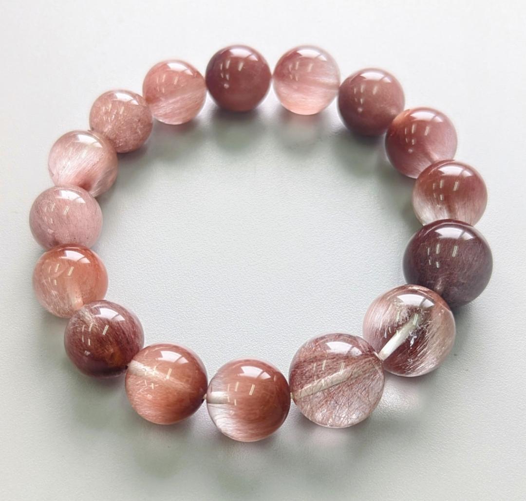 期間限定値下げ【極美・レア】サゲニティッククォーツ グラデーションブレスレット