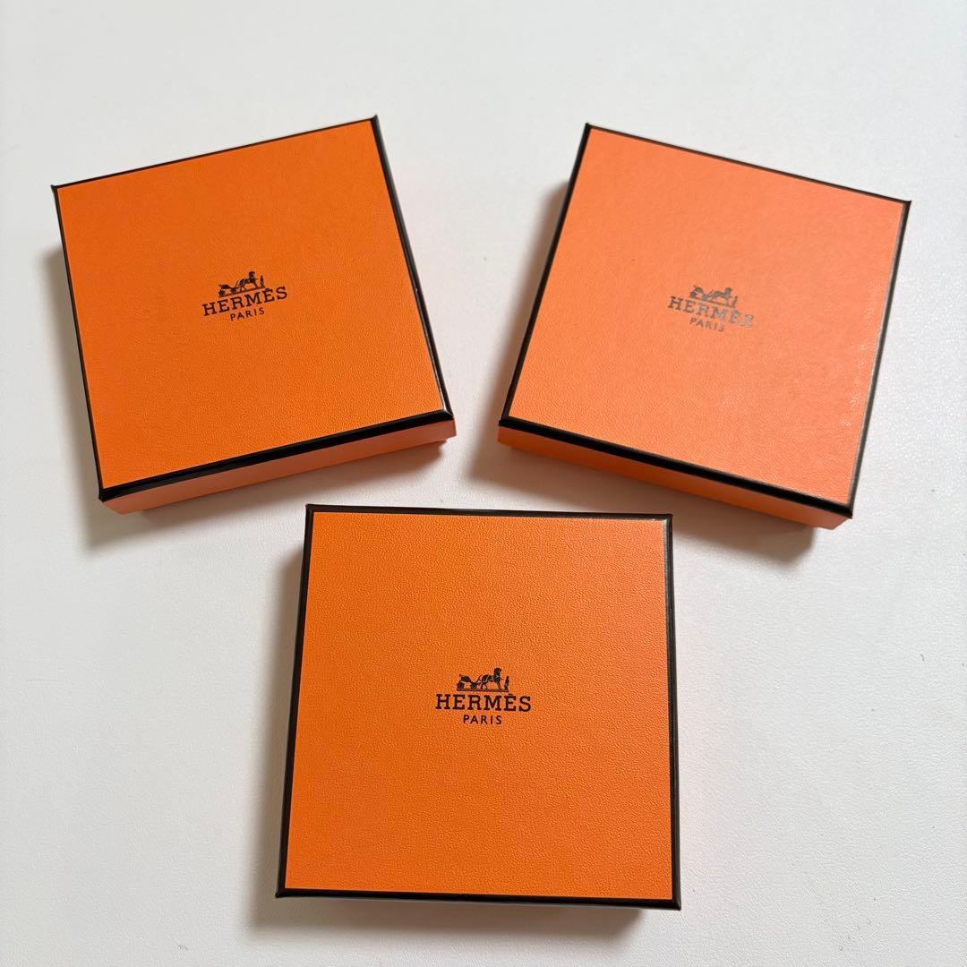 美品　エルメス　保存袋　空箱　3個セット　ブレスレット　アクセサリー入れ　現行品