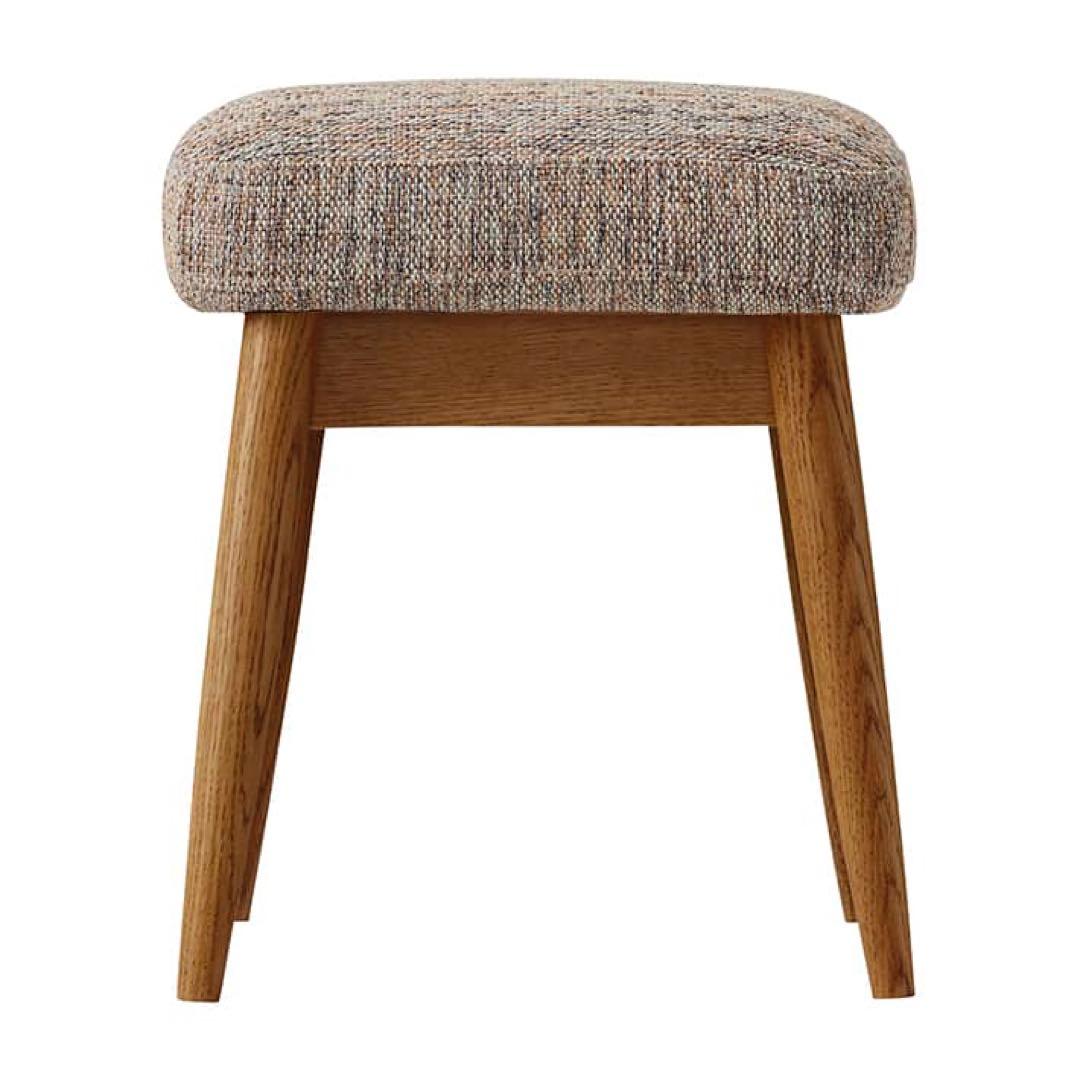 美品 unico HESTA（ヘスタ）オットマン ブラウンミックス