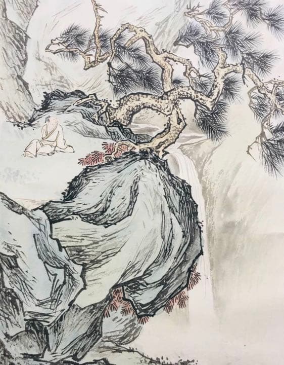 中国水墨画　掛け軸　骨董品　アンティーク