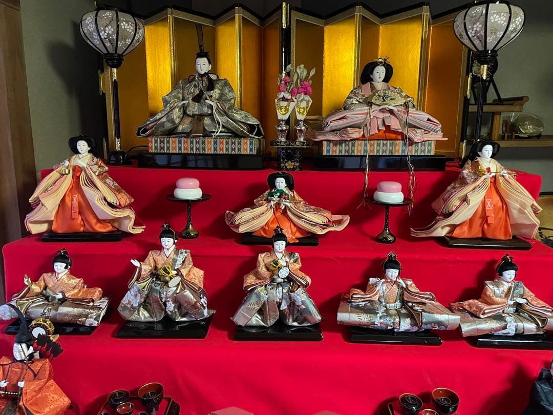 賀茂芳春作 雛人形七段(送料の関係で3つ 全てご購入お願いします) ①/3