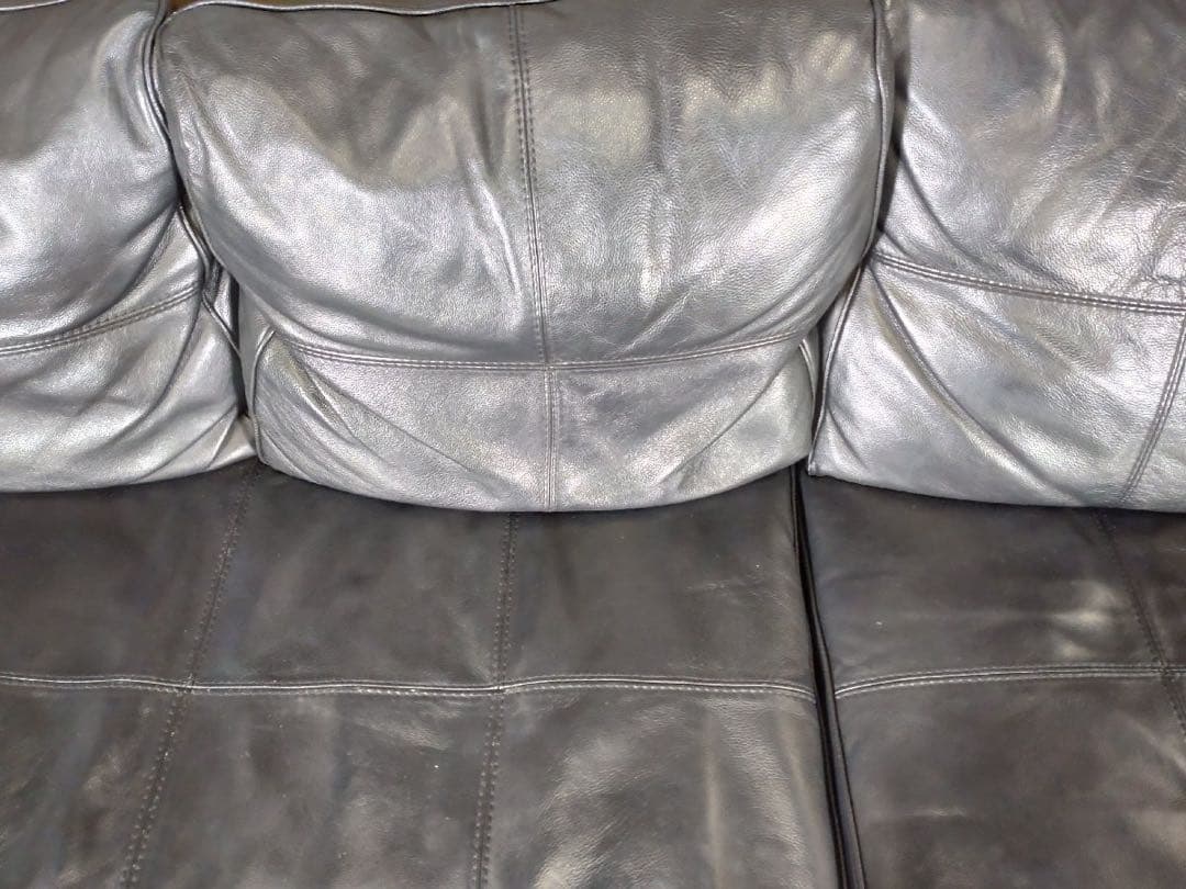 KEYUKA ケユカ 3人掛けソファ& オットマン付 レザー