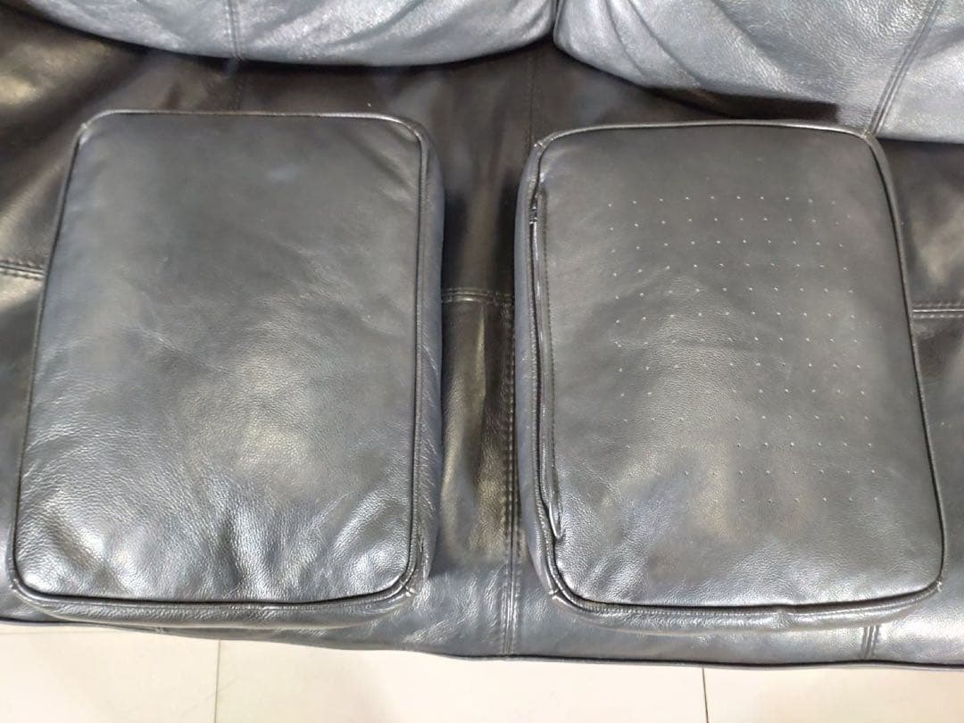 KEYUKA ケユカ 3人掛けソファ& オットマン付 レザー