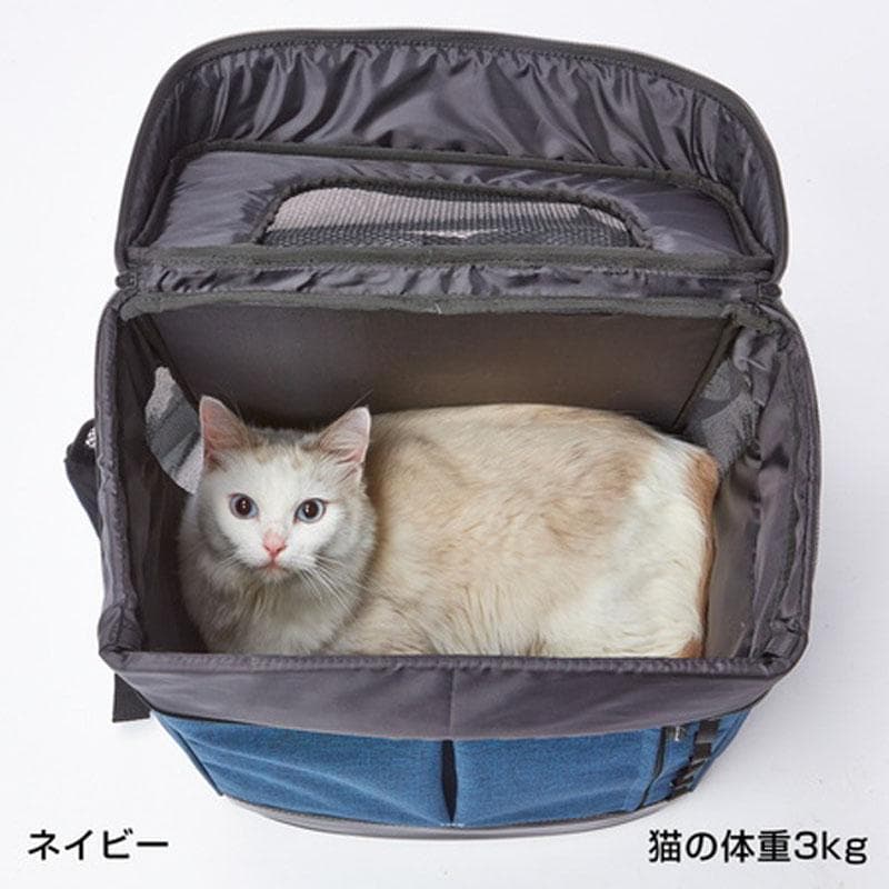Add Mate アドメイト ペット用多機能お出かけリュック グレー 犬 猫