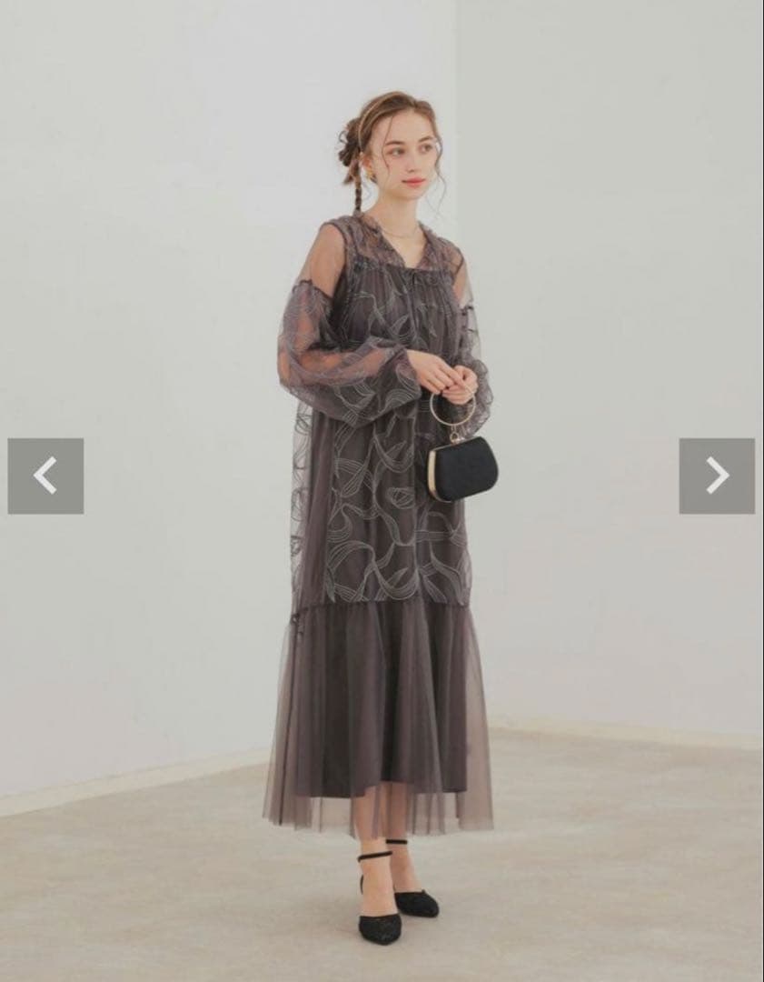 Dolly Doll リボンエンブロイダリーレイヤードドレス