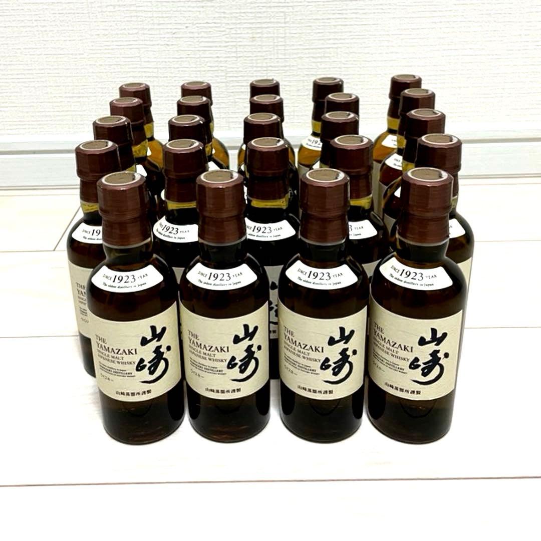 サントリー　山崎、白州シングルモルトウイスキー180ml 計47本