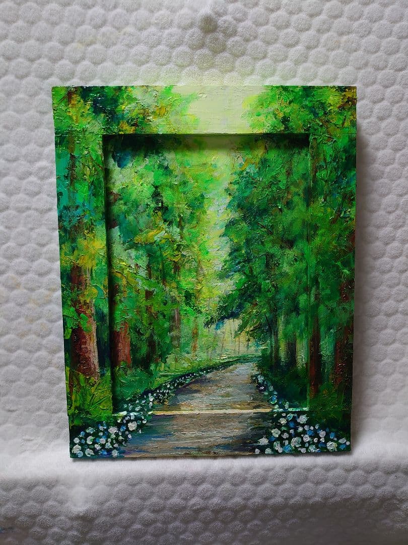 油絵 彼岸花の思い出