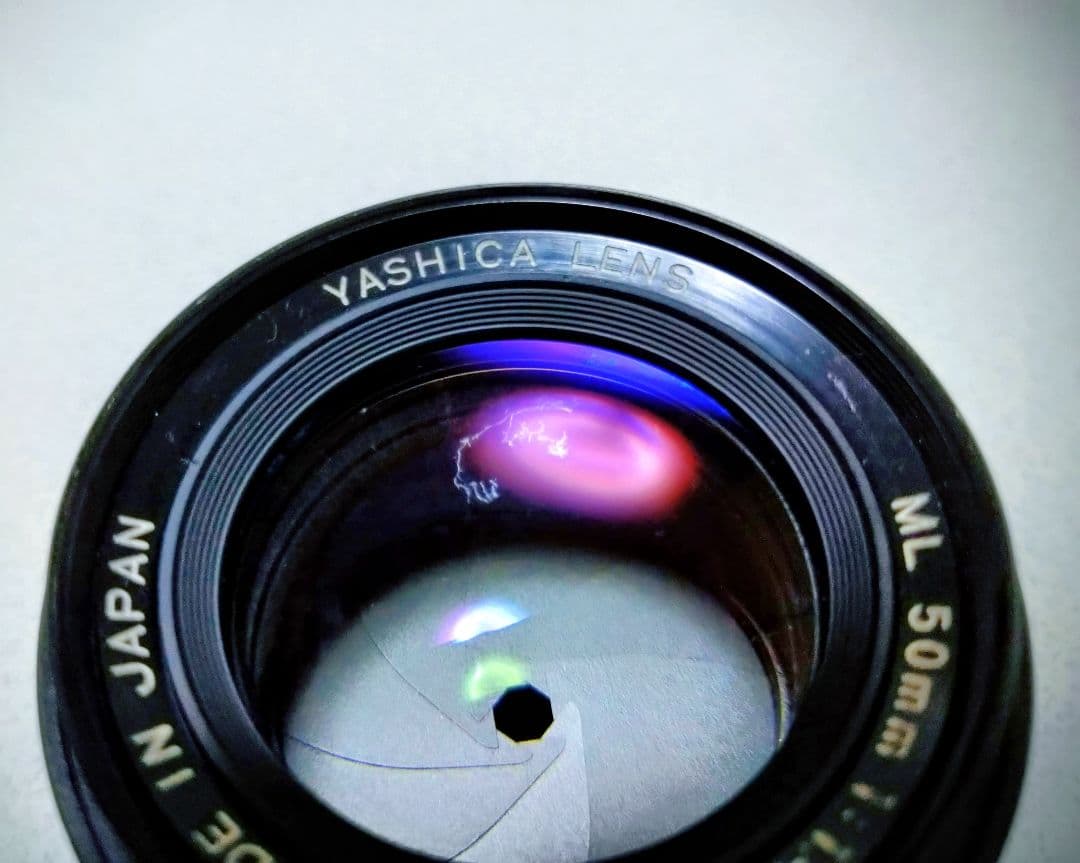 希少銘玉 Yashica ML 50mm f/1.4 メタルフード付