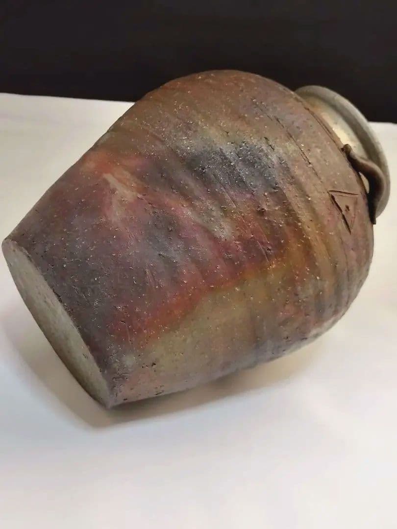 古備前波状紋3耳壷(桃山時代)