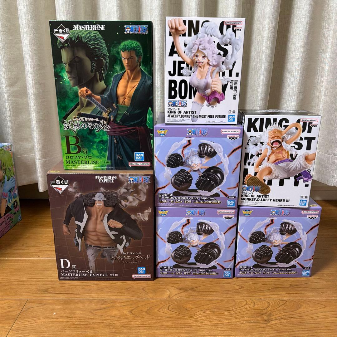 ワンピース一番くじ　プライズフィギュア7点セット