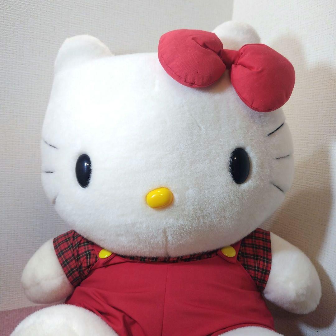 ✨HelloKitty✨ハローキティ✨オーバーオールぬいぐるみ✨LL✨日本製✨