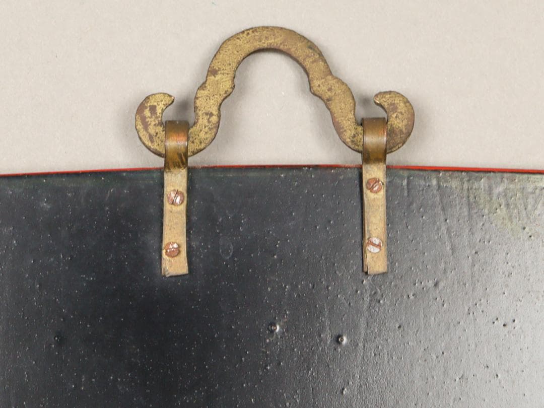 和合二仙 寒山拾得 漆器 壁掛け