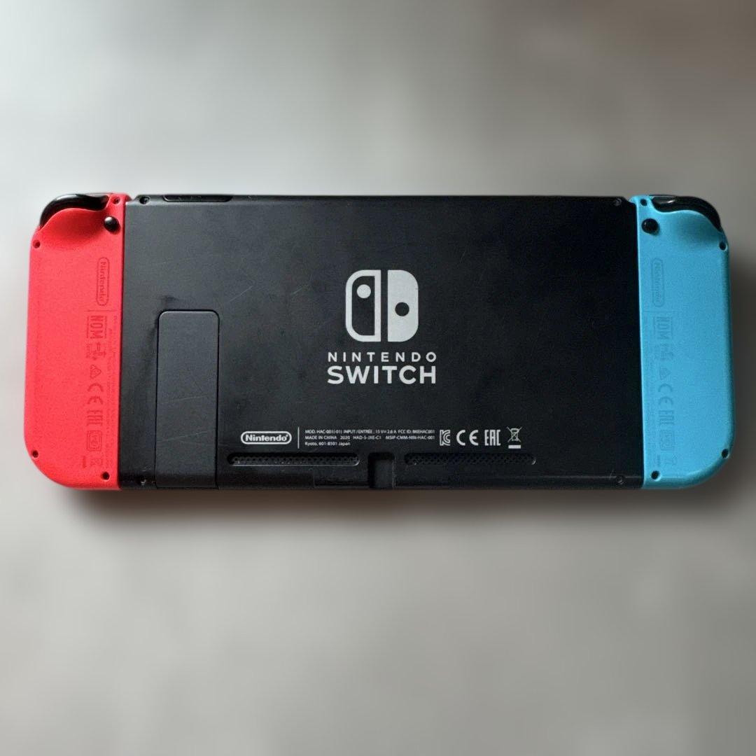 良品 Nintendo Switch ニンテンドー 本体 青赤 Joy-Con付