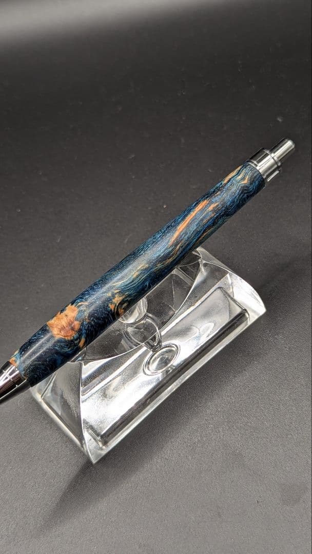 453ペン工房翌檜　スタビライズドウッドバーチバール　木軸シャーペン　ボールペン