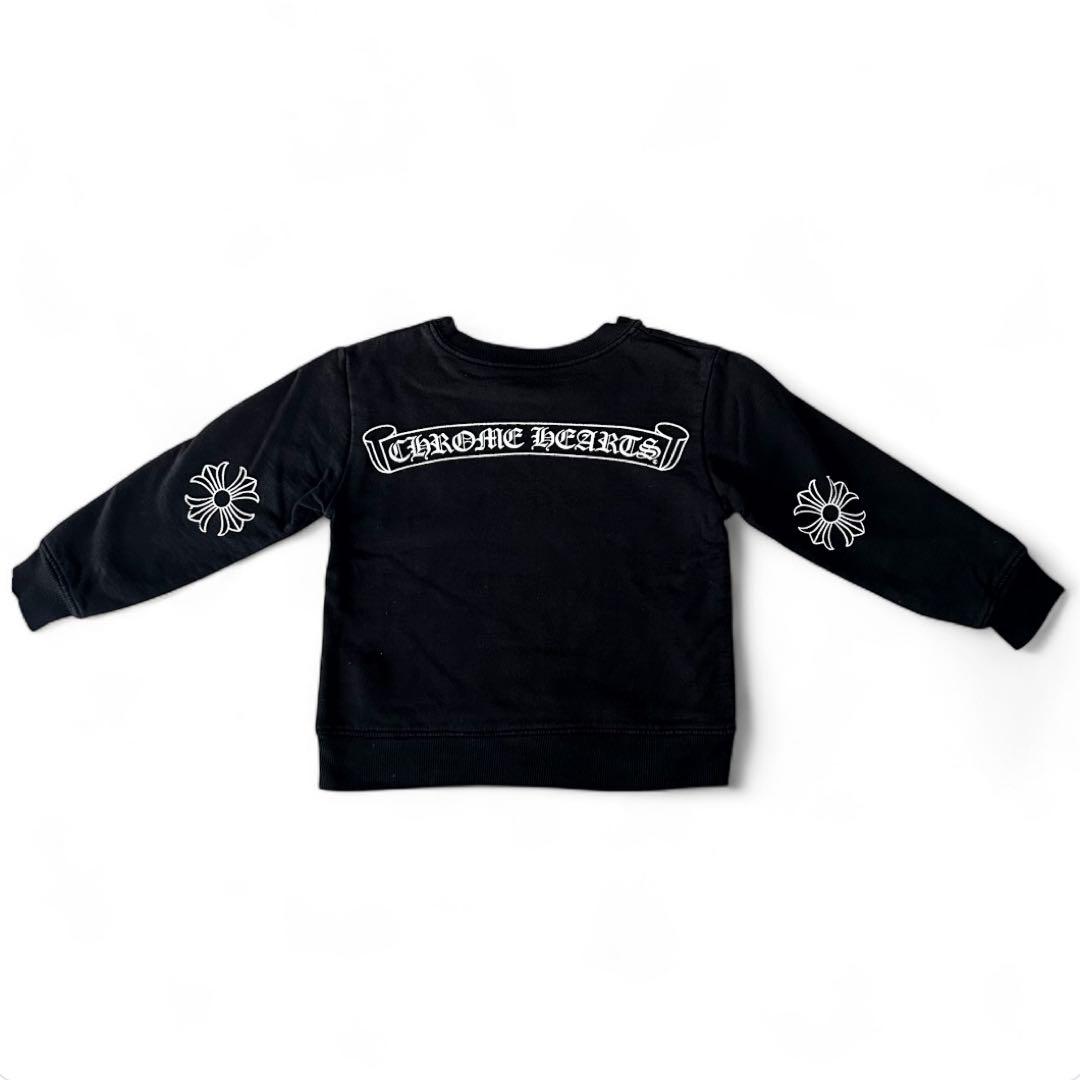 【大人気】クロムハーツ ホースシュー トレーナー キッズ 黒 120cm