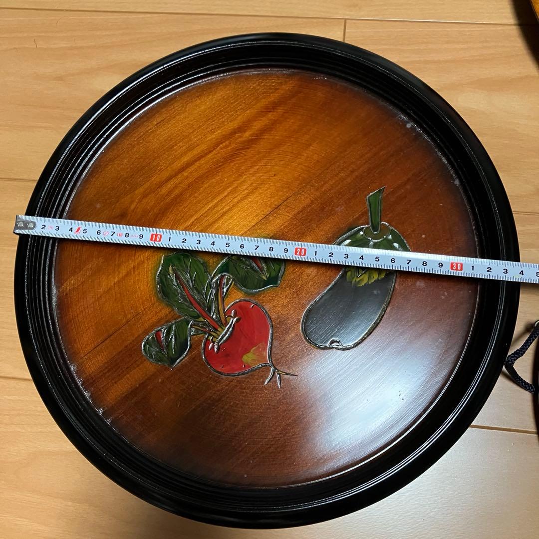 烏城彫　盆　鏡　5点セット