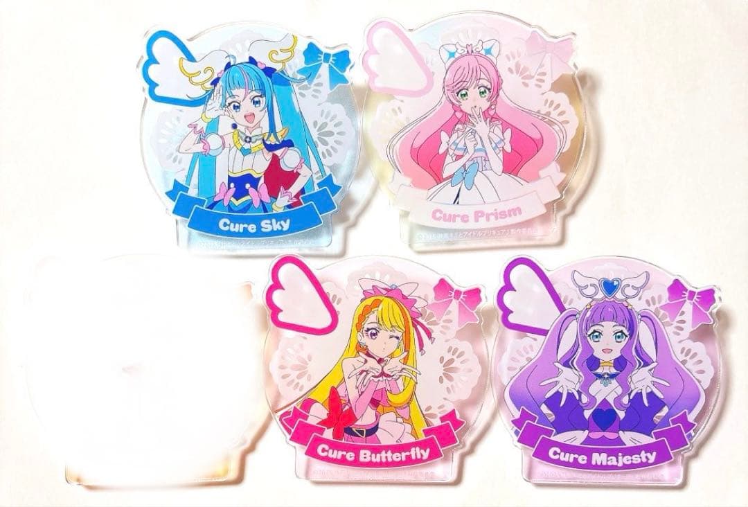 ひろプリ タワレコカフェ 缶バッジ クリップ ステッカー プリキュア スカイ