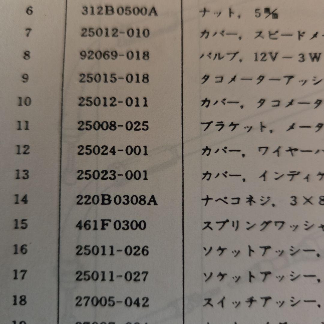 カワサキ純正、メーターブラケット、廃盤、当時物