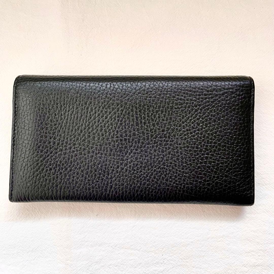 GUCCI グッチ 長財布 GG 金具 レザー ブラック 極美品　1220-③