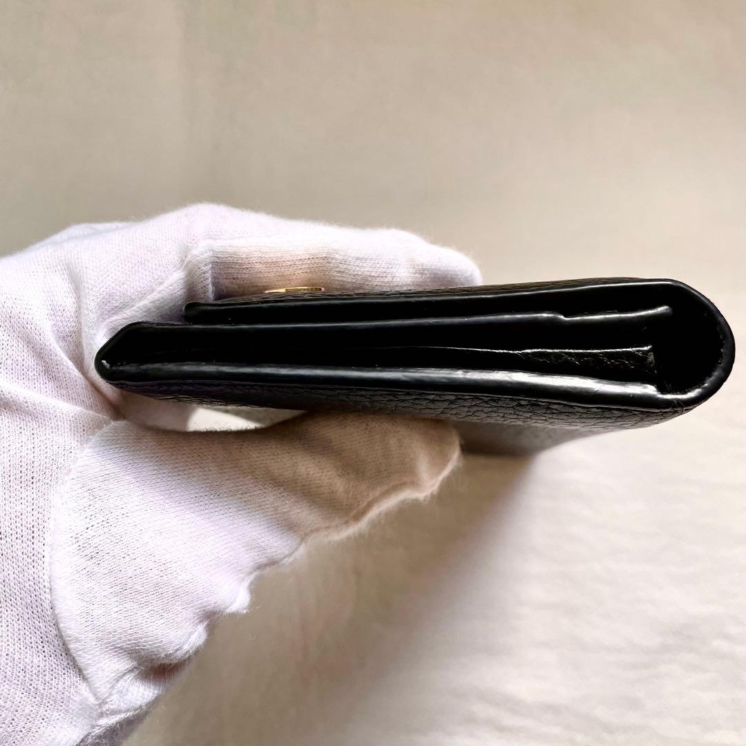 GUCCI グッチ 長財布 GG 金具 レザー ブラック 極美品　1220-③