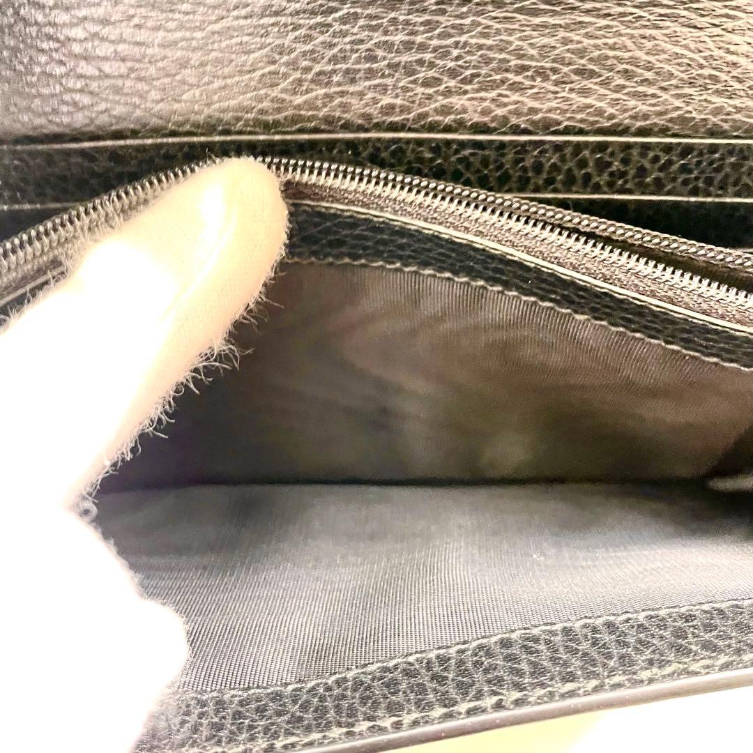 GUCCI グッチ 長財布 GG 金具 レザー ブラック 極美品　1220-③