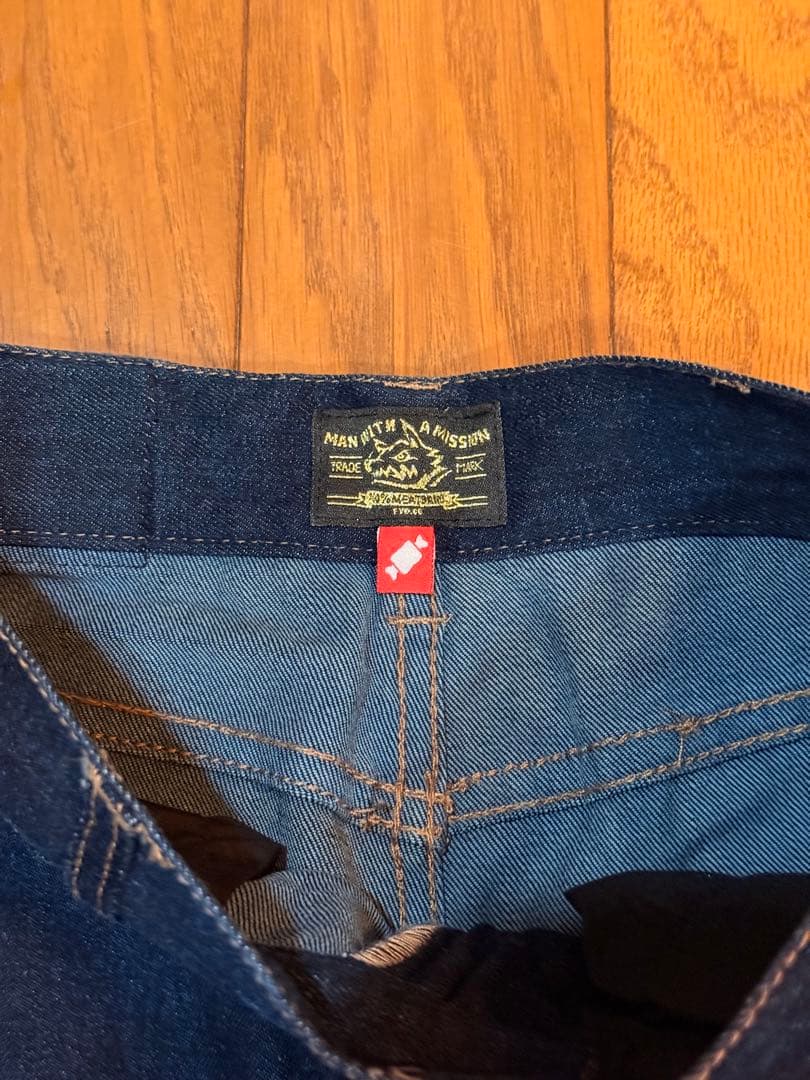 【試着のみ】MAN A WITH MISSION マンウィズ デニムパンツ
