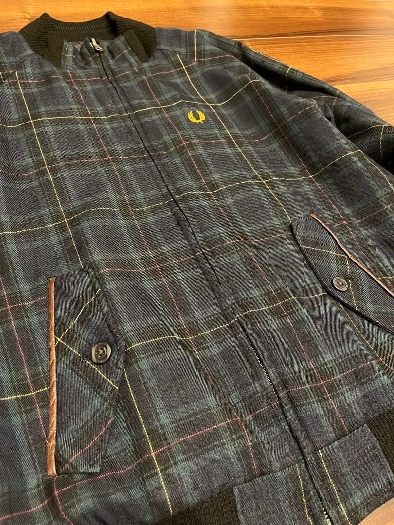 Fred Perry チェック キルティング ブルゾンリバーシブル