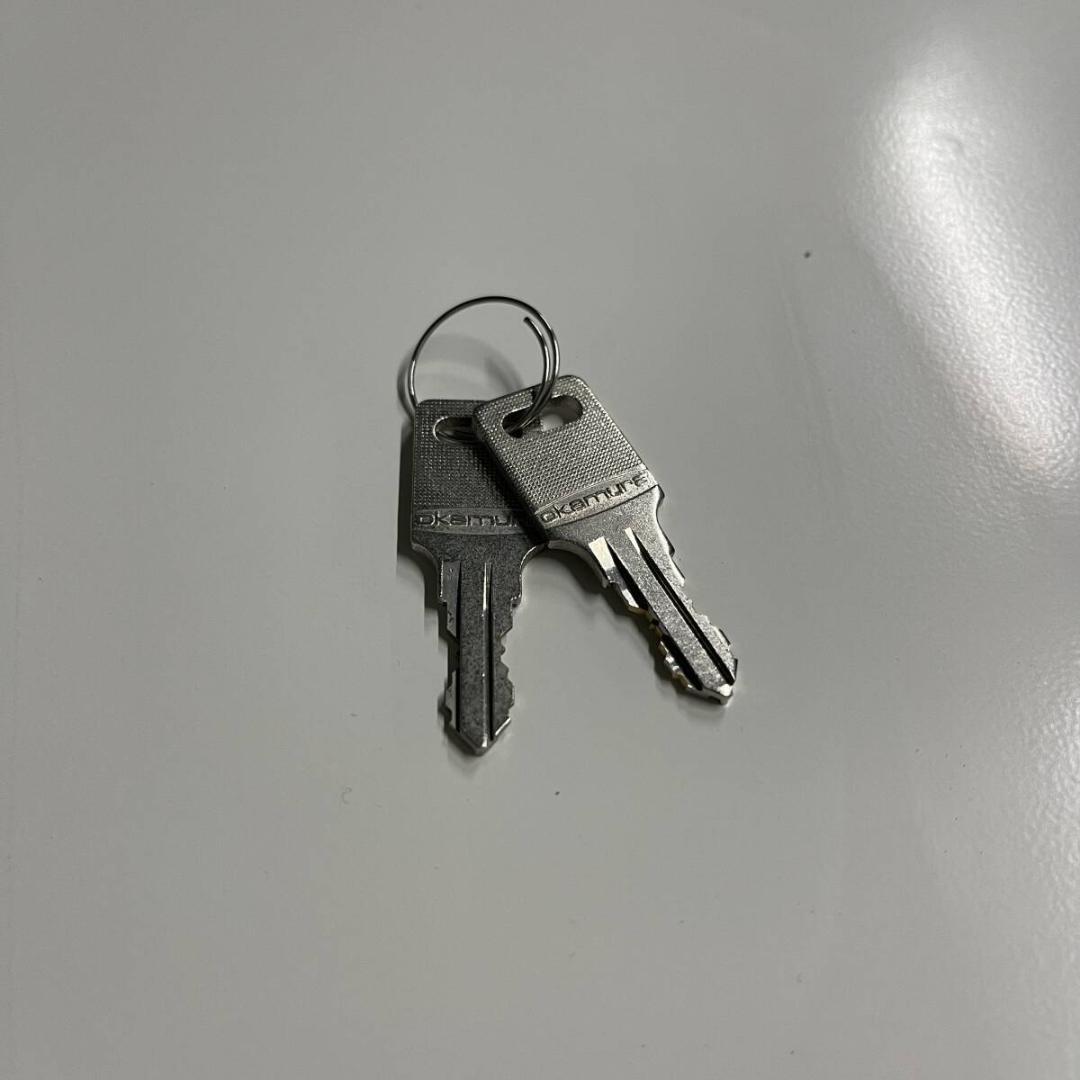 OKAMURA オカムラ キャビネット レクトライン 書庫 ホワイト 両開き