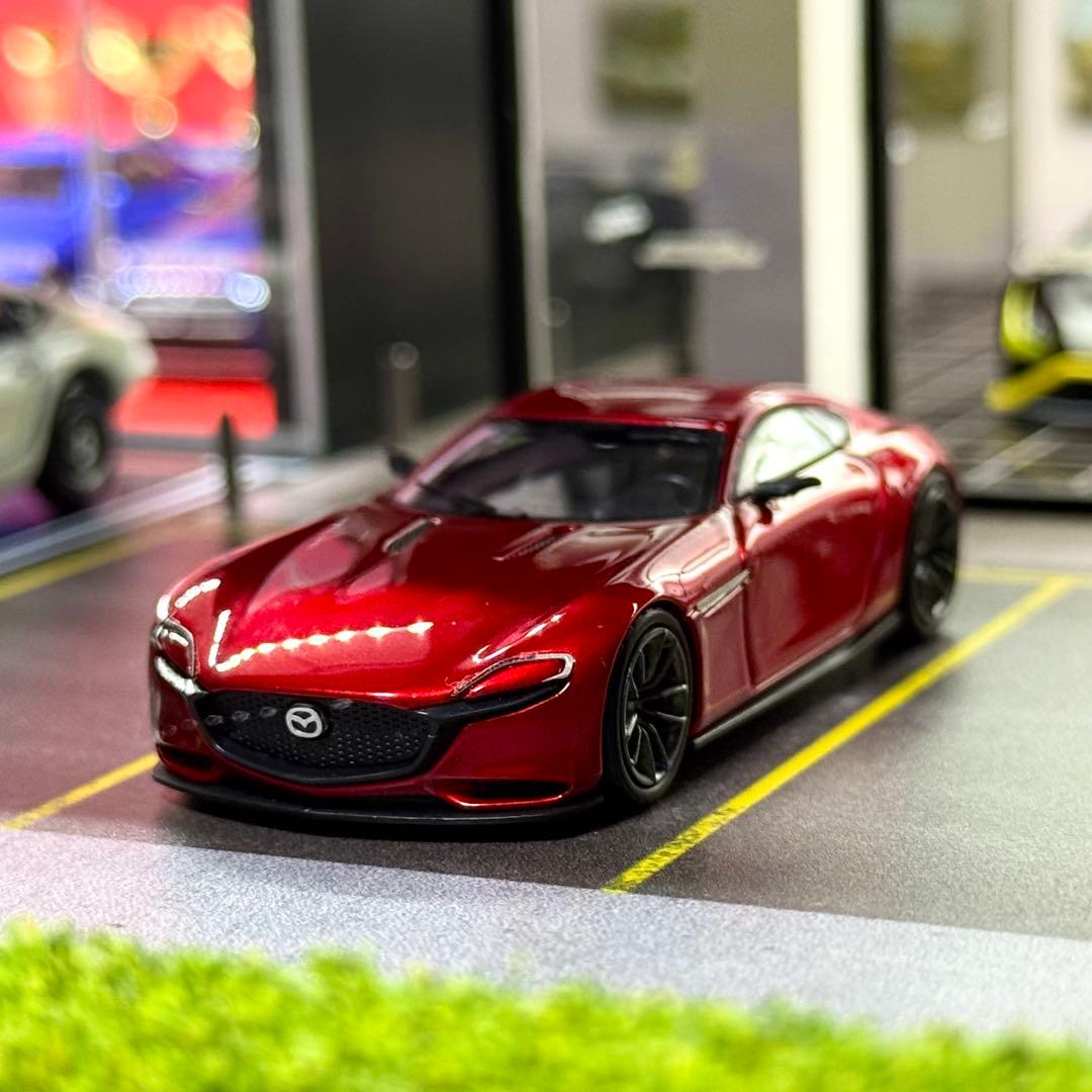 【新品】Mazda RX-Vision ミニカー レッド 1/64 マツダ