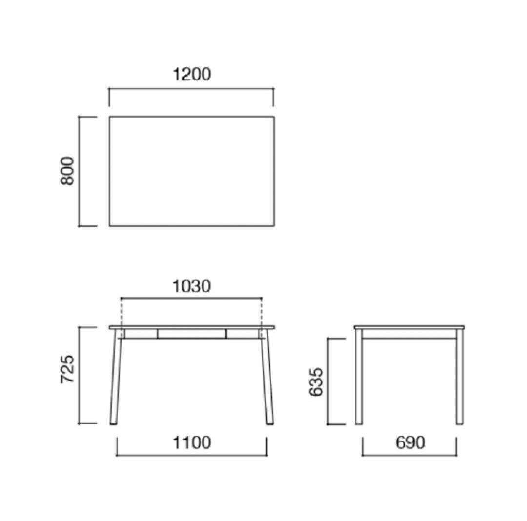 パソコンデスク IDEE STILT TABLE 1200 Green Black