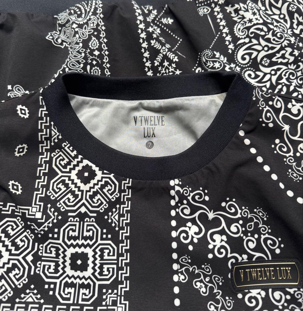V TWELVE LUX バンダナ柄クルーネックジャケット Lサイズ