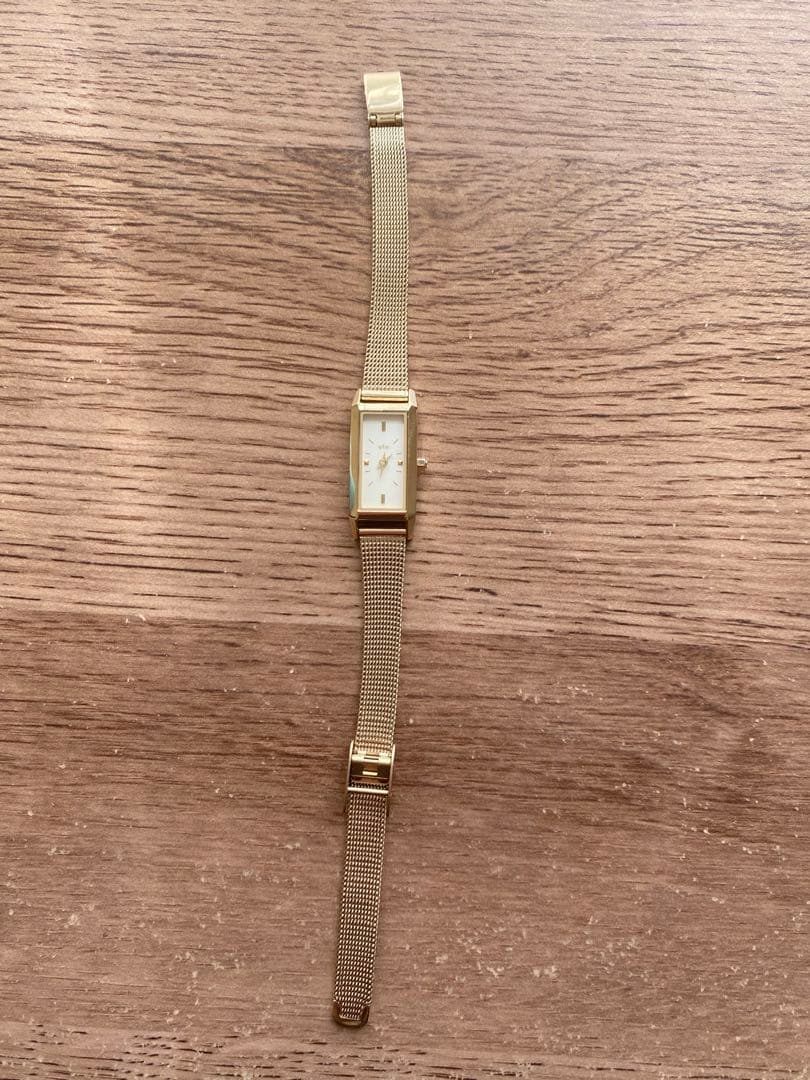 ete レクタングルフェイス メッシュベルト ウォッチ