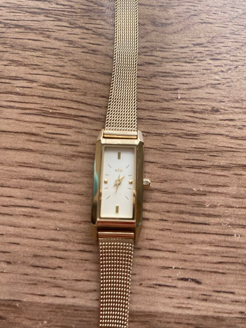 ete レクタングルフェイス メッシュベルト ウォッチ