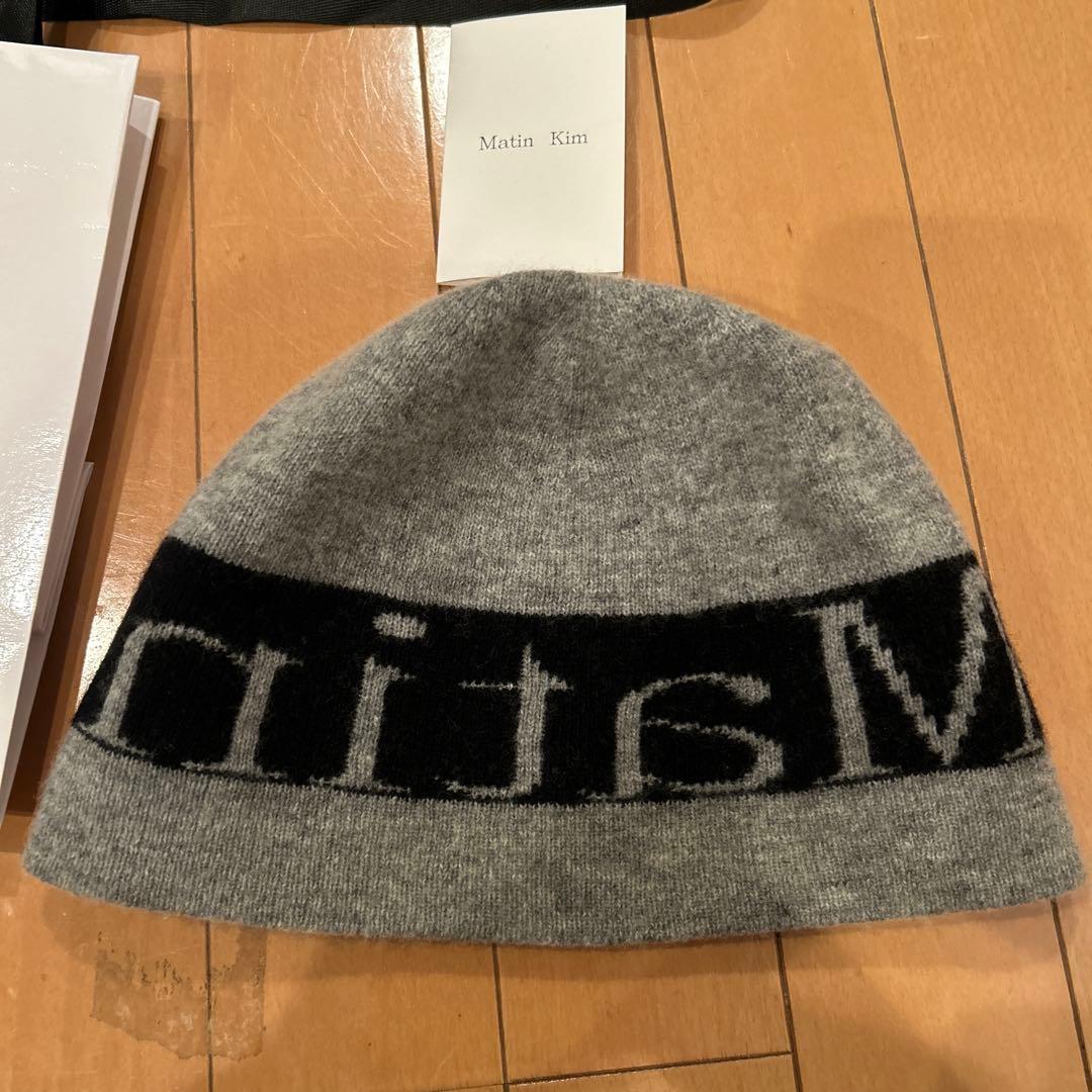 ＜Matin Kim＞マーティンキム グレー ビーニー　ショッパー付き正規品