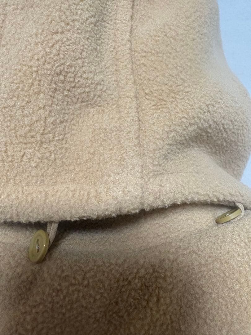 美品ミキハウスMIKIHOUSEフリースダッフルコート90cm男女兼用ベージュ